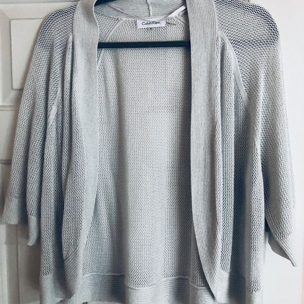Silver and Grey Calvin Klein Shrug